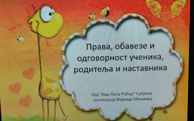 Права, обавезе и одговорности ученика, родитеља и наставника